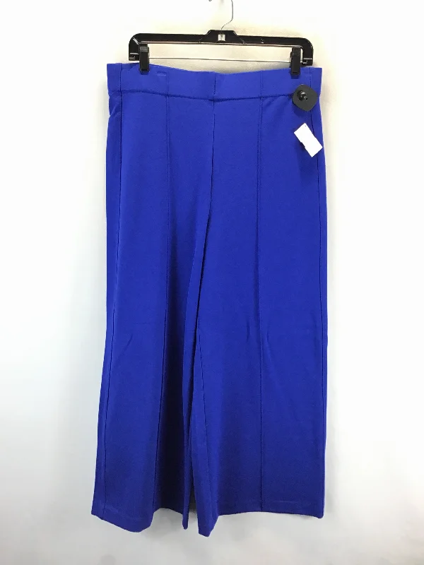 Pants Linen By Jones And Co In Blue, Size: Xl