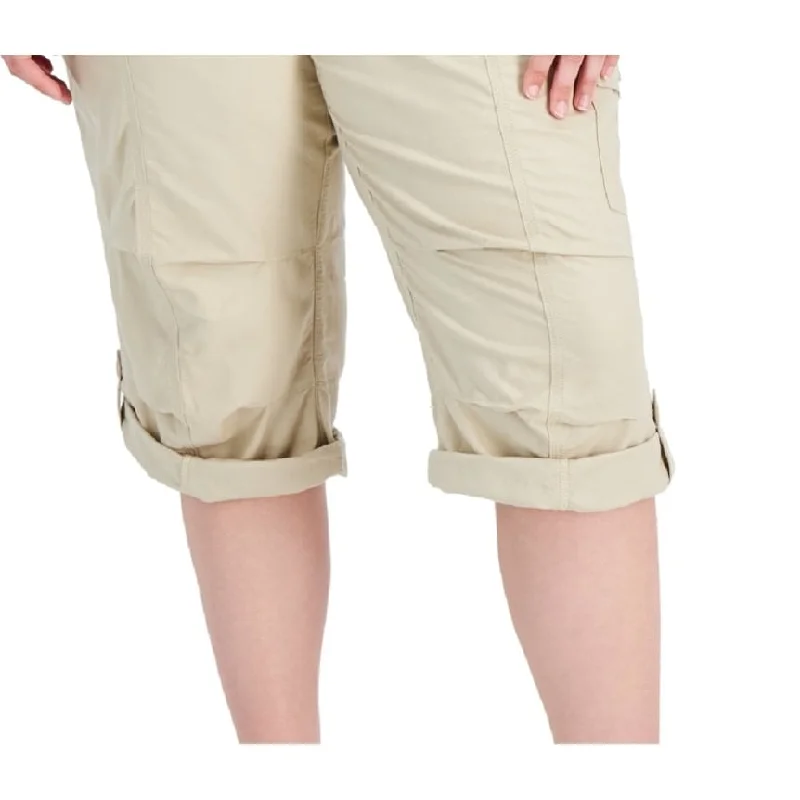 Tommy Hilfiger Women's Cropped Cargo Pants Brown Size 3X
