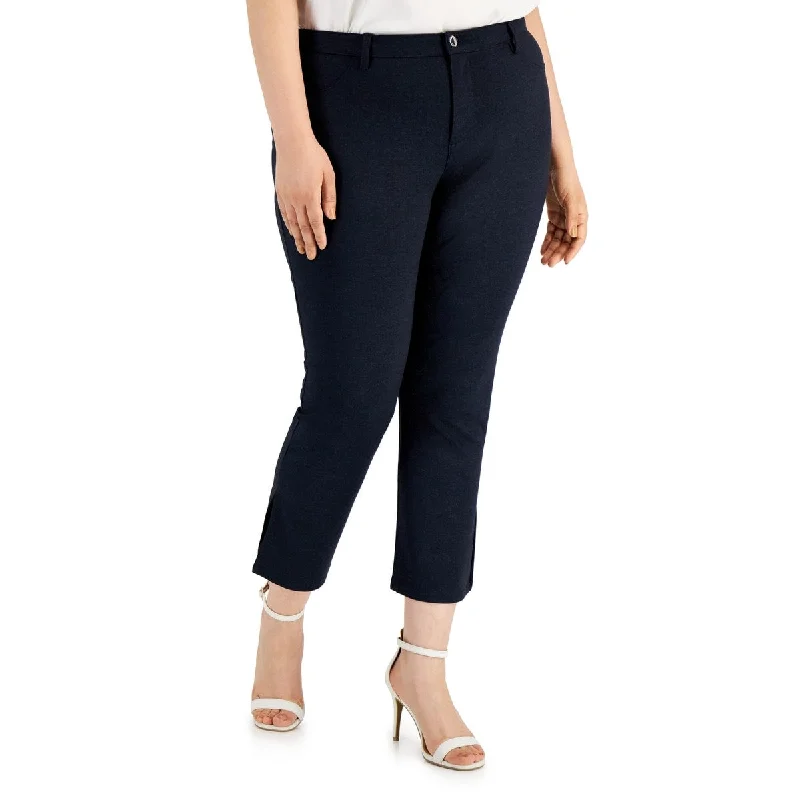 Calvin Klein Women's Straight Leg Pants Blue Size 0X