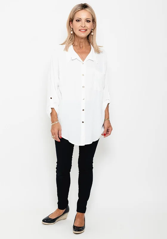 Seventy1 One Size Chain Back Top, White
