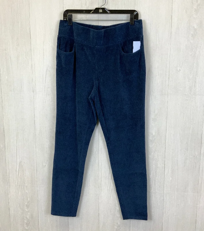 Pants Corduroy By Belle By Kim Gravel In Blue, Size: 12