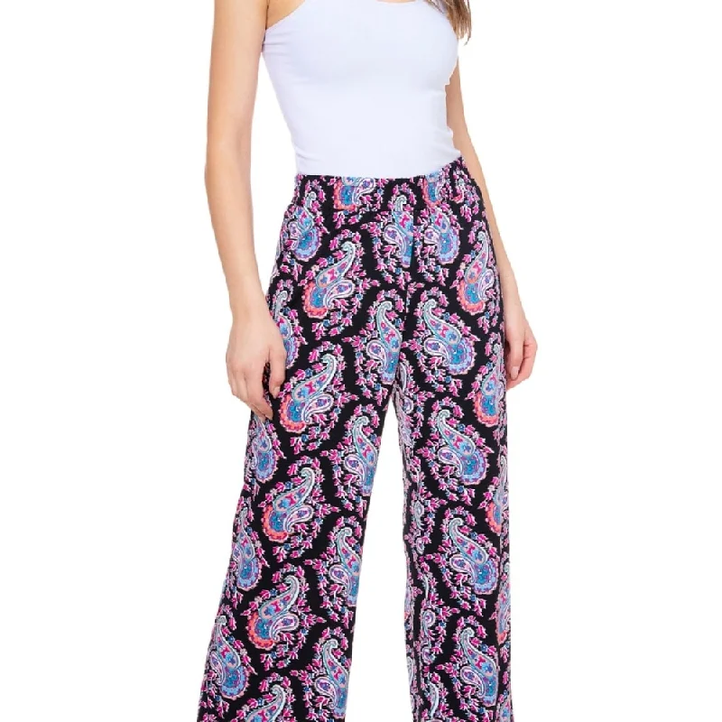Jpr Studio Women's Pull On Wide Leg Pants Black Size Large