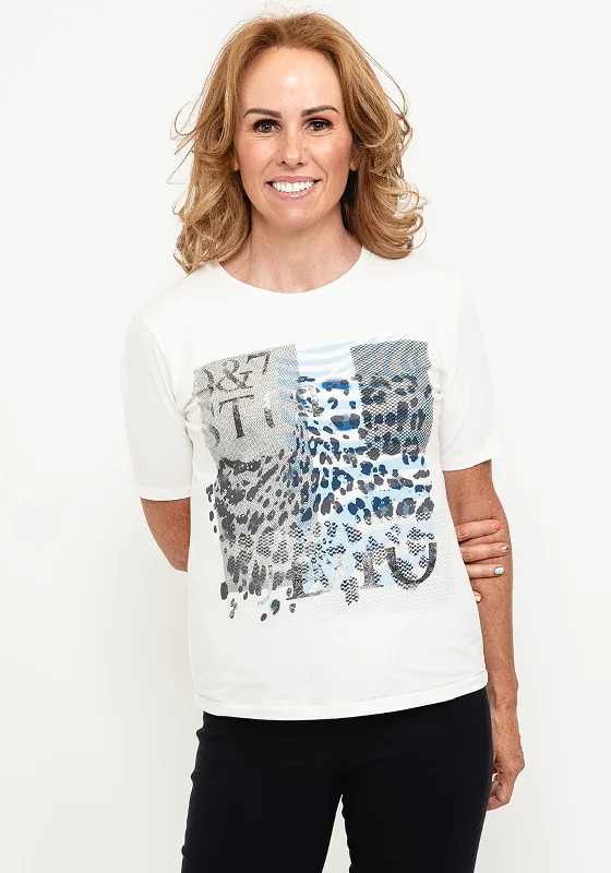 Rabe Square Graphic Print T-Shirt, White