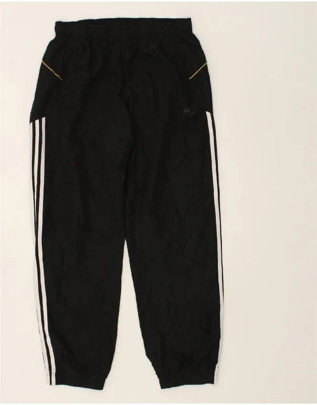 ADIDAS Mens Tracksuit Trousers Joggers Medium Black Polyester