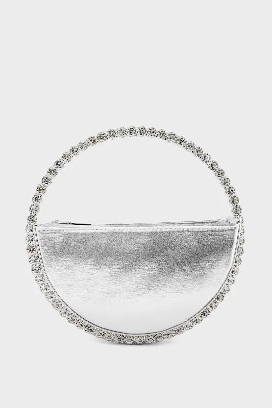 Party Wear Clutch BH0118-Silver