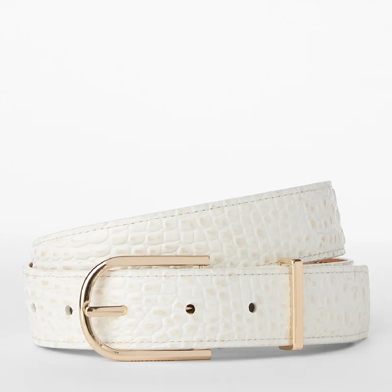 Medium Leather Gold Buckle Belt