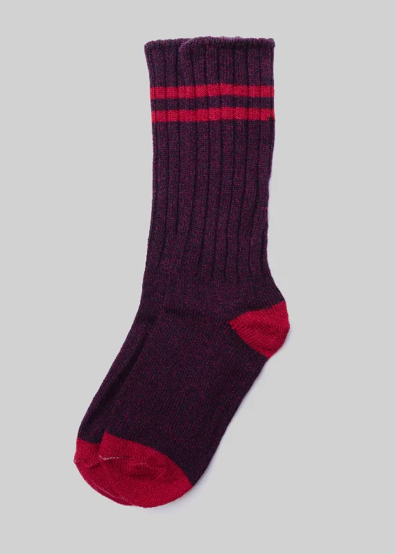Cashmere Double Stripe Crew