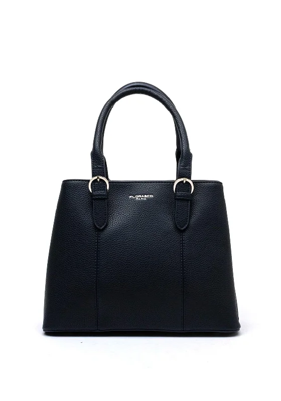 Zen Collection Pebbled Grain Structured Grab Bag, Navy
