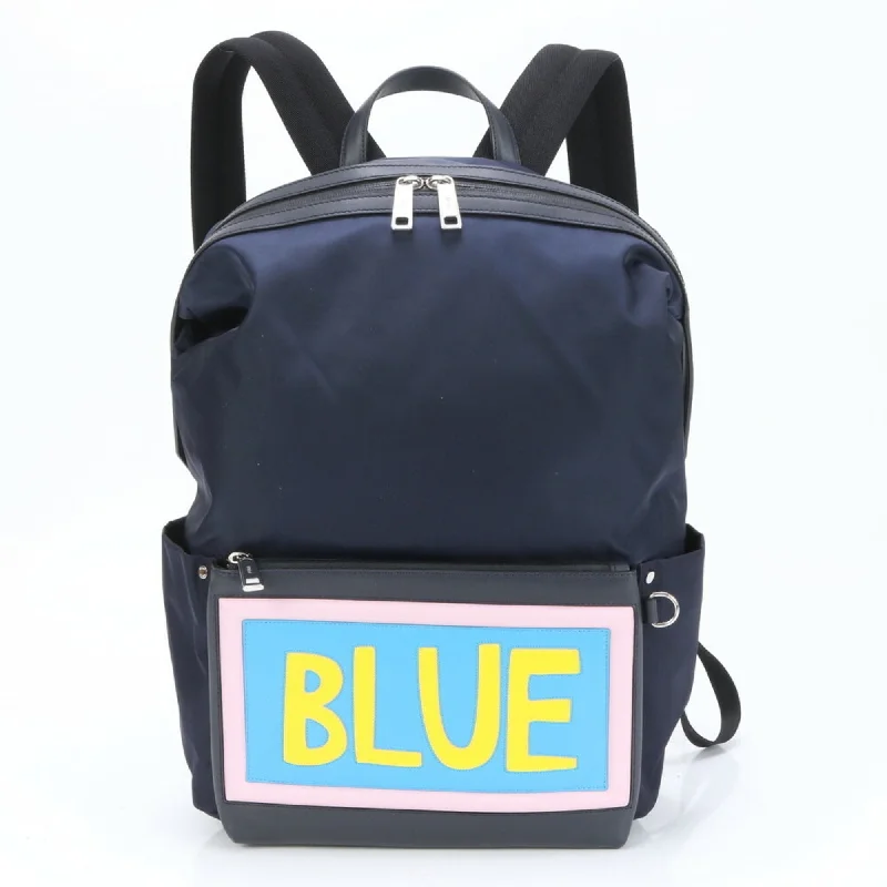 Fendi Leather Nylon Backpack (Pre-Owned)