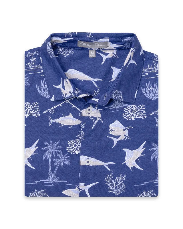 Islamorada Full Button Polo