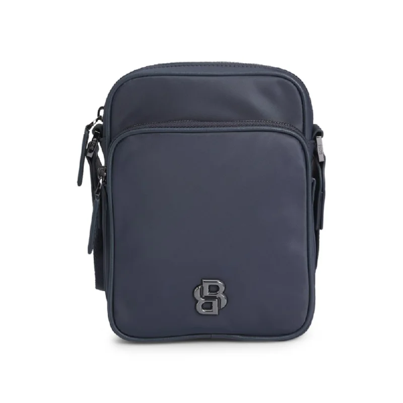 Twill reporter bag with Double B monogram