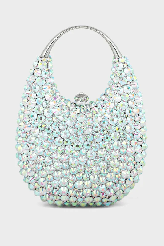 Party Wear Clutch BK4055-AB White