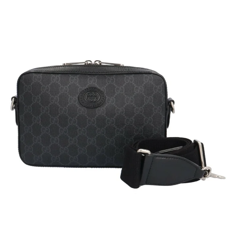 Gucci Gg Supreme Leather Shoulder Bag (Pre-Owned)