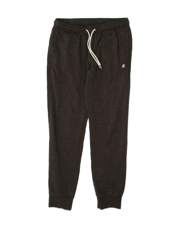 CHAMPION Mens Tracksuit Trousers Joggers Large Grey Cotton