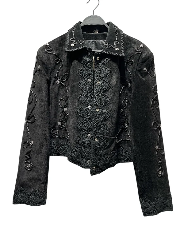 Pioneer Wear/SS Shirt/M/Suede/BLK/