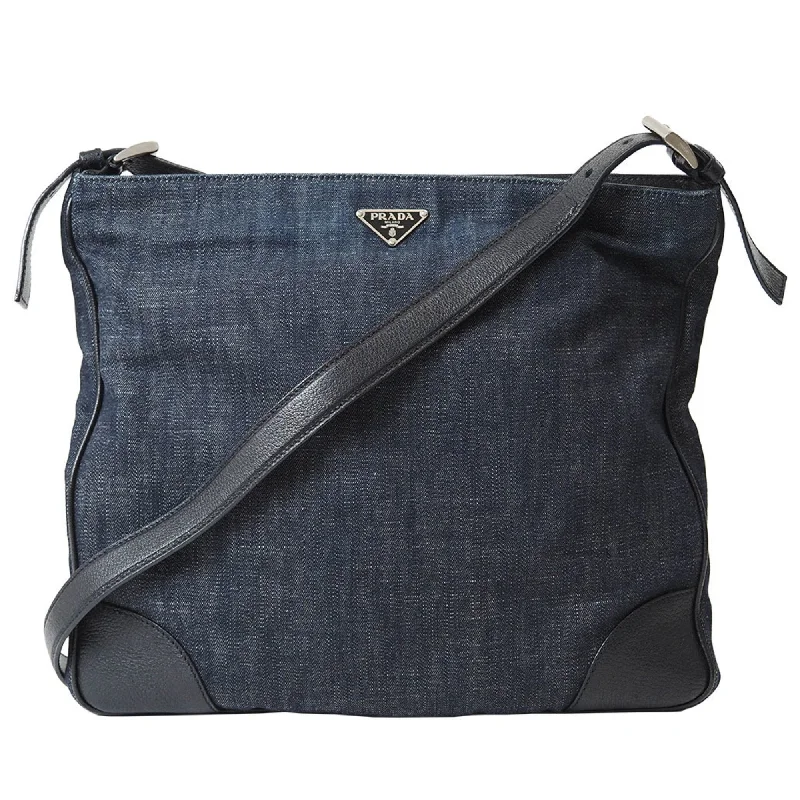 Prada  Cotton Shoulder Bag (Pre-Owned)