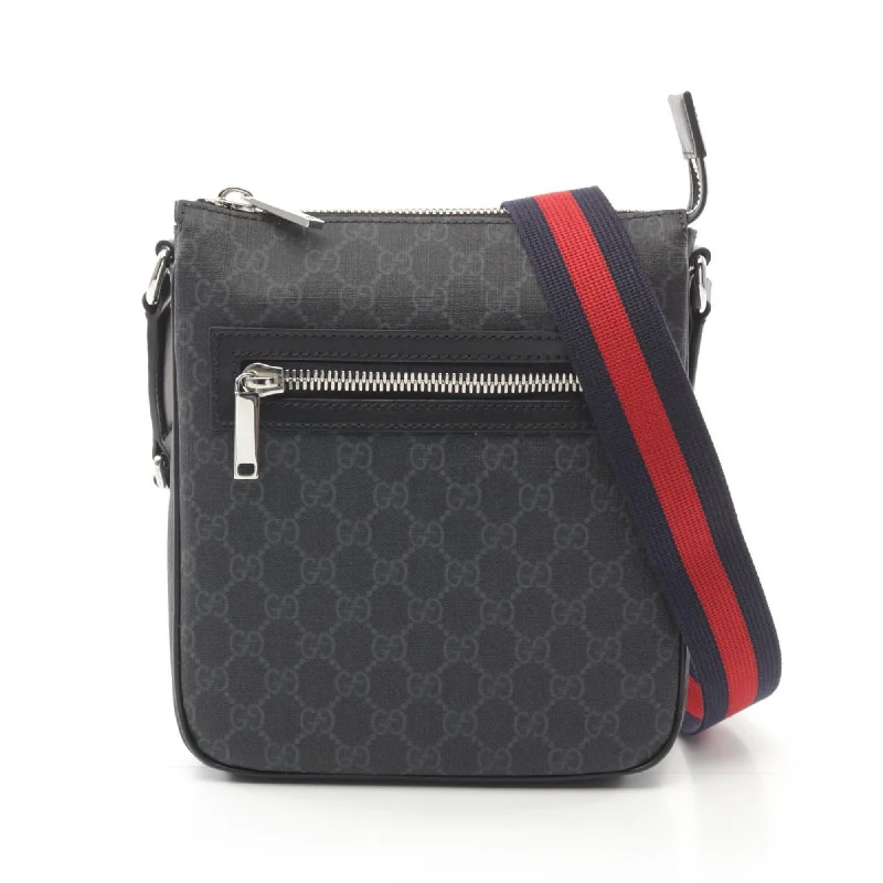 Gucci Pvc Coated Canvas Leather Shoulder Bag (Pre-Owned)