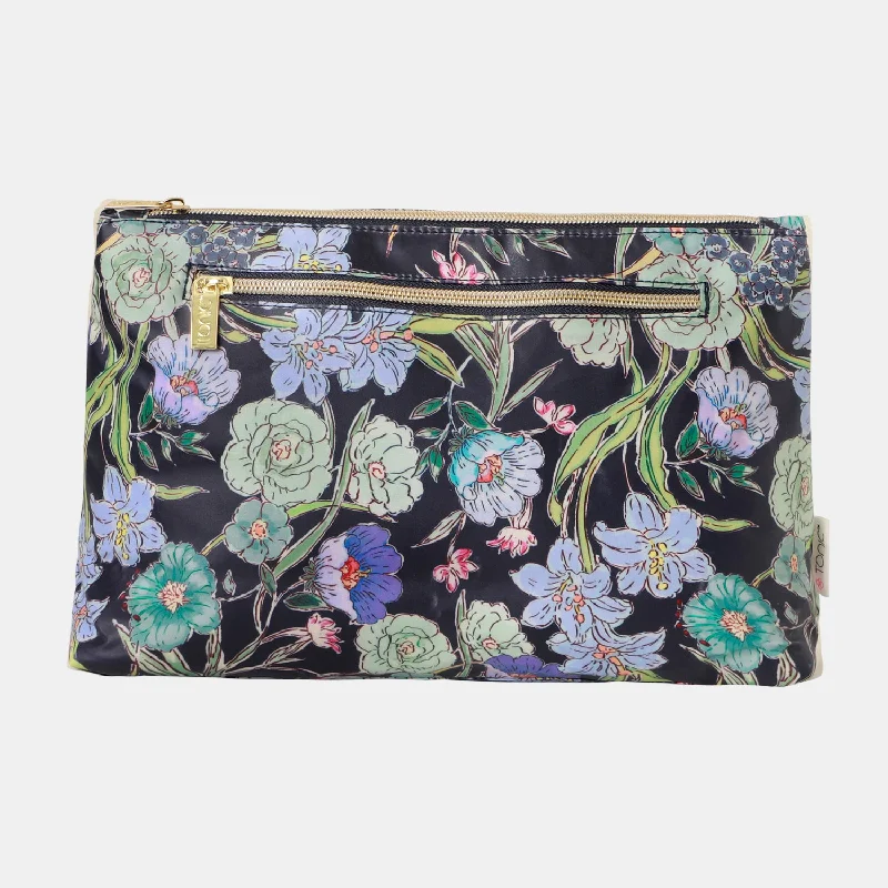 Large Cosmetic Bag - Fleur Ink