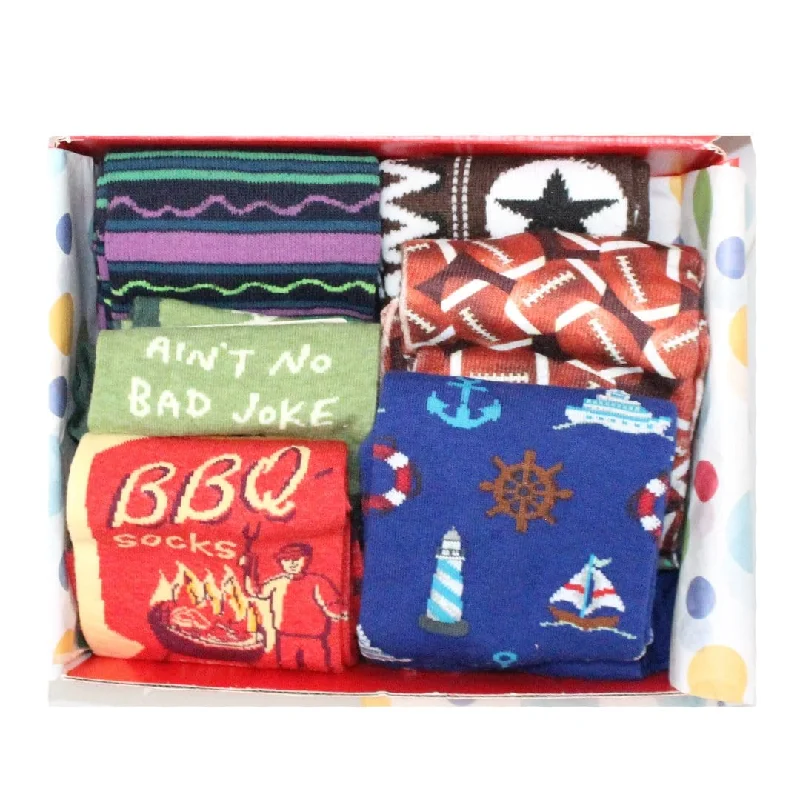 Father's Day Gift Box of 6 Crew Socks