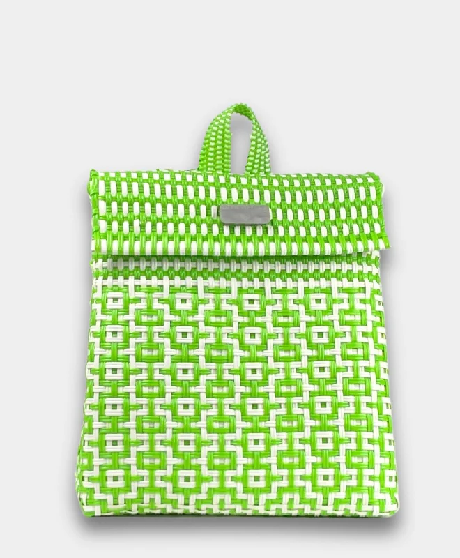 Maria Victoria | Gelato WL BK | Upcycled, Handwoven, Backpack