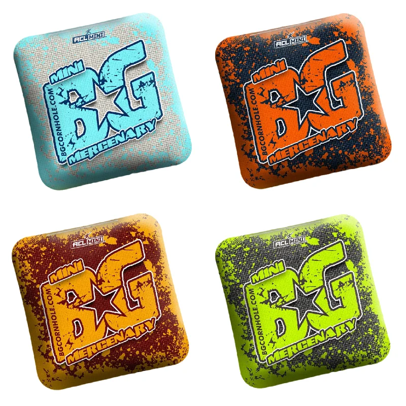 2025 BG Mercenary 4" Mini Cornhole Bags - “STANDARD” - Set of 4 Bags