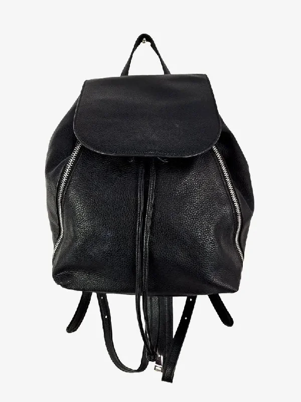 Witchery Faux Leather Zipper Detail Backpack