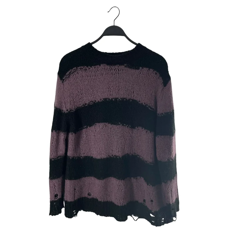 Acne Studios/Sweater/S/Stripe/Polyester/PPL/MOHAIR GRUNGE