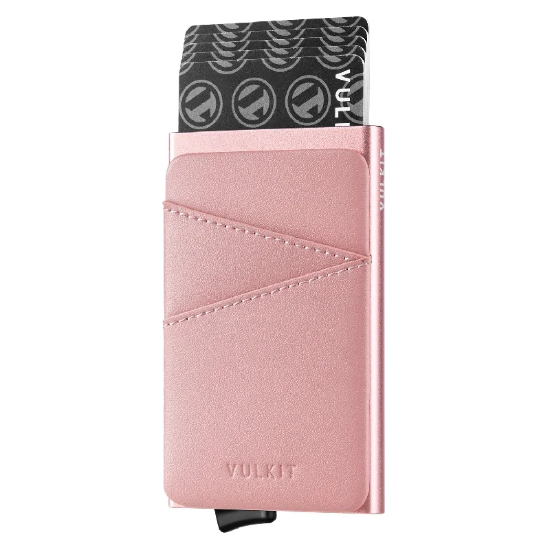 VC106- Minimalist Card Holder Extra Leather Pocket For Cash & Coin
