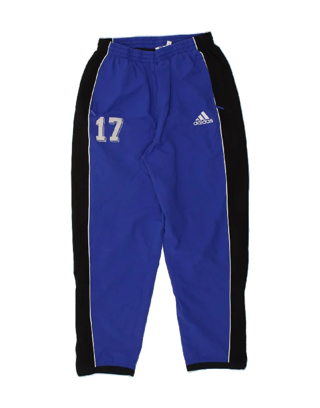 ADIDAS Womens Graphic Tracksuit Trousers Joggers UK 16 Large  Blue