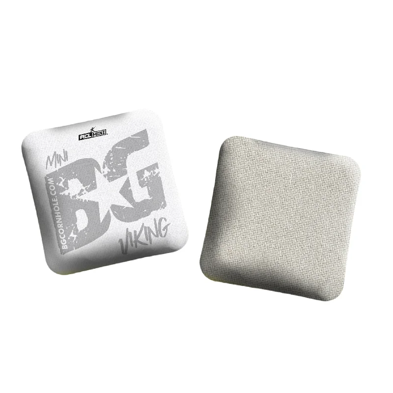 MULTIPLE BAG TYPES - 2025 BG WHITEOUT 4" Mini Cornhole Bags- Set of 4 Bags
