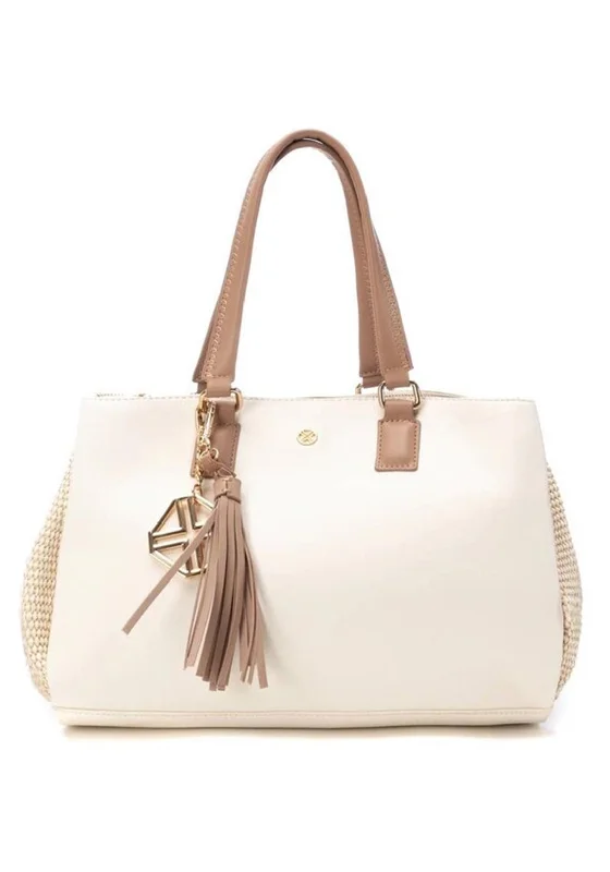 Xti Womens Woven Shoulder Bag, Ice