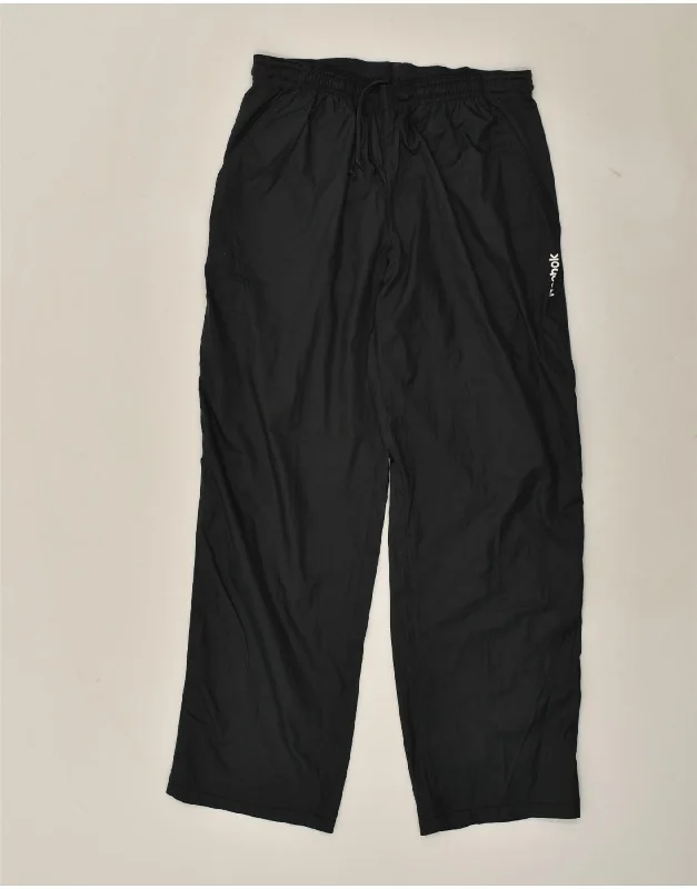 REEBOK Mens Tracksuit Trousers Small Black Polyester