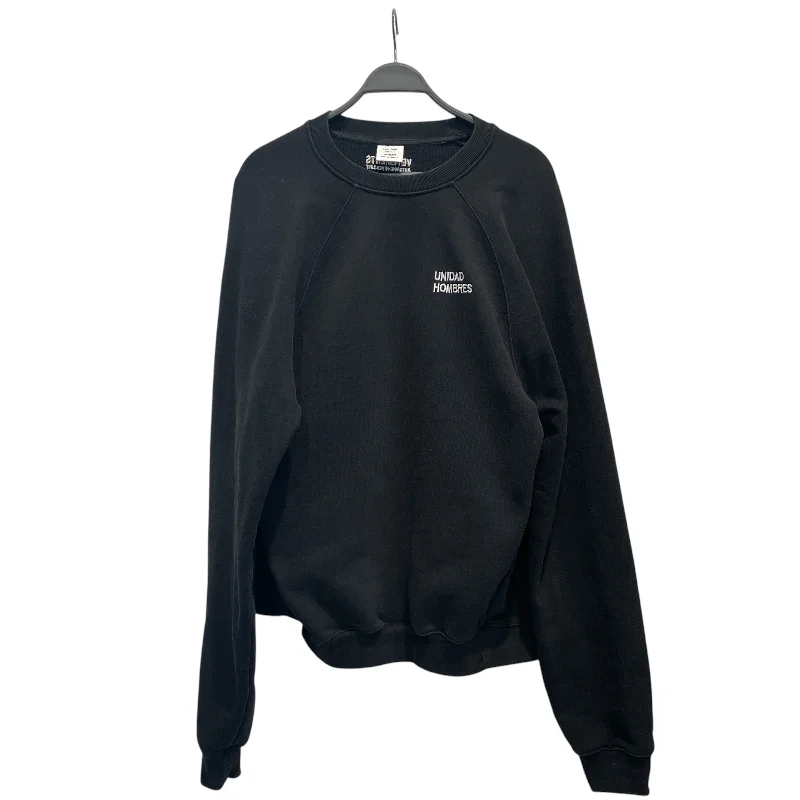 VETEMENTS/Sweatshirt/L/Cotton/BLK/UNIDAD HOMBRES