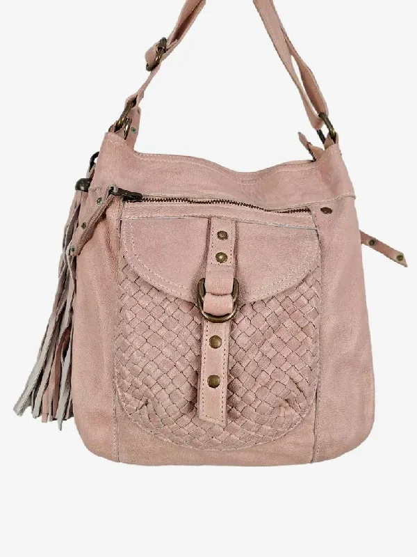 Cadelle Blush Woven Tassel Bag