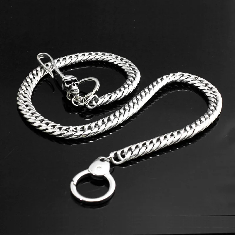 Solid Stainless Steel Skull Wallet Chain Cool Punk Rock Biker Trucker Wallet Chain Trucker Wallet Chain for Men Solid Stainless Steel Skull Wallet Chain Cool Punk Rock Biker Trucker Wallet Chain Trucker Wallet Chain for Men