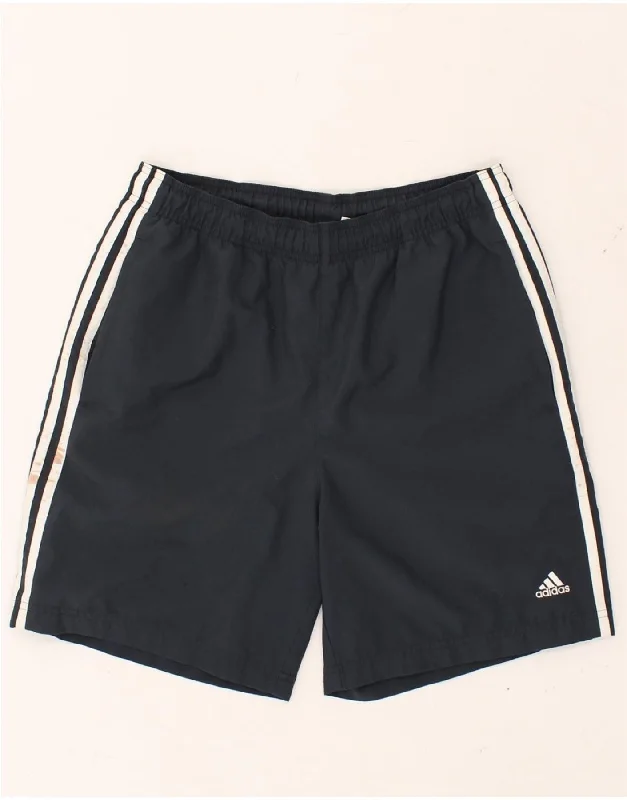 ADIDAS Mens Climalite Sport Shorts Small Navy Blue Polyester