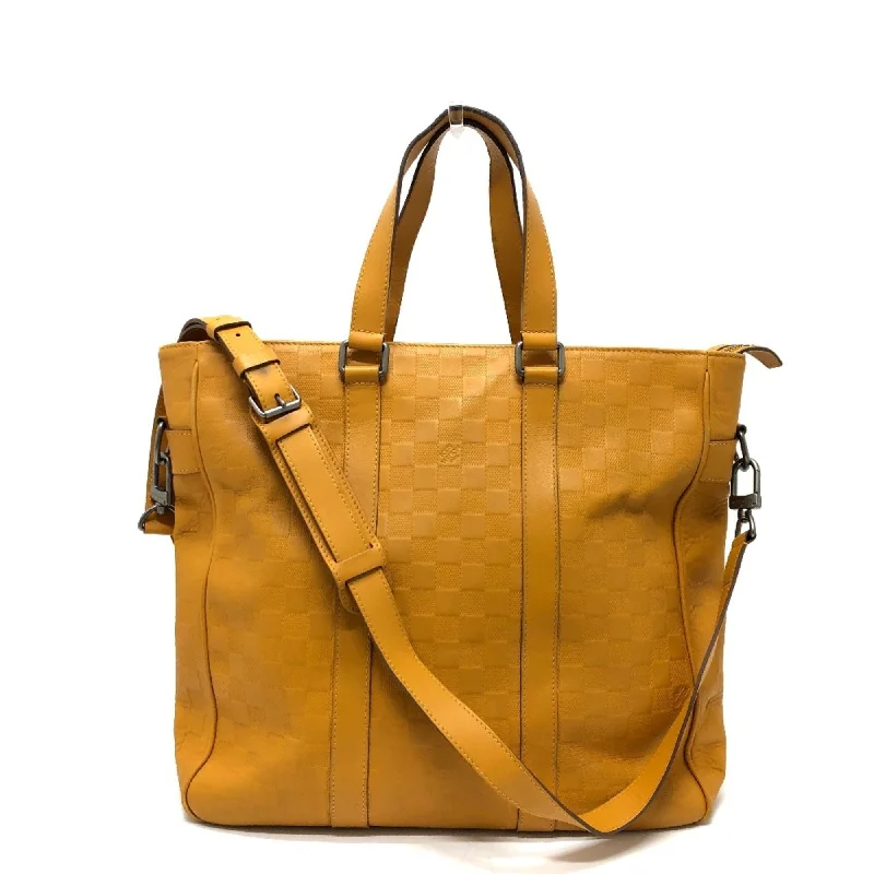 Louis Vuitton Solar yellow Damier Infini Leather Tote Bag (Pre-Owned)
