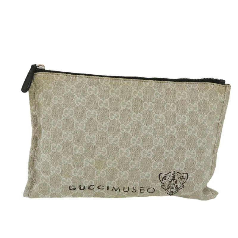 Gucci Gg Canvas  Canvas Clutch Bag (Pre-Owned)