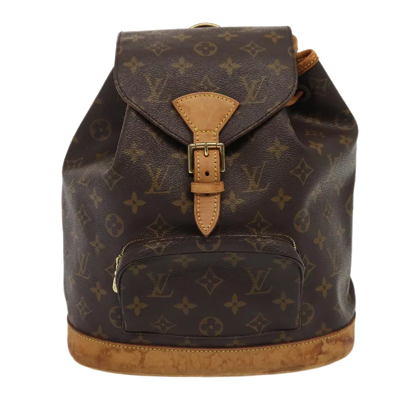 Louis Vuitton Montsouris  Canvas Backpack Bag (Pre-Owned)