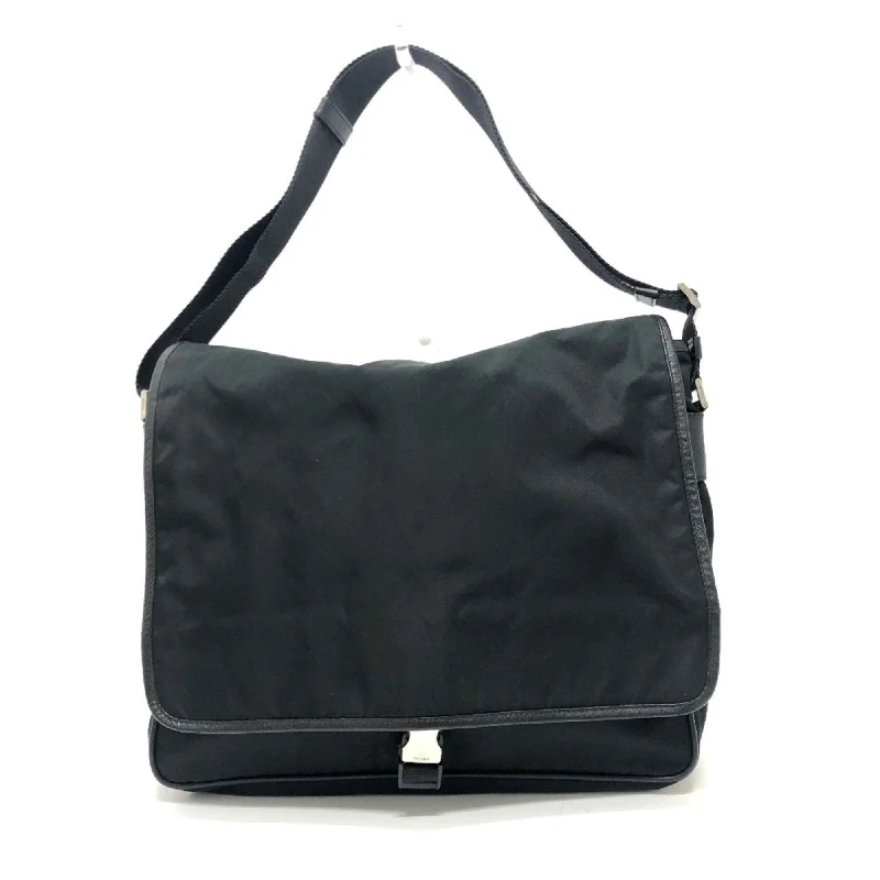 Prada  Nylon Leather Shoulder Bag (Pre-Owned)