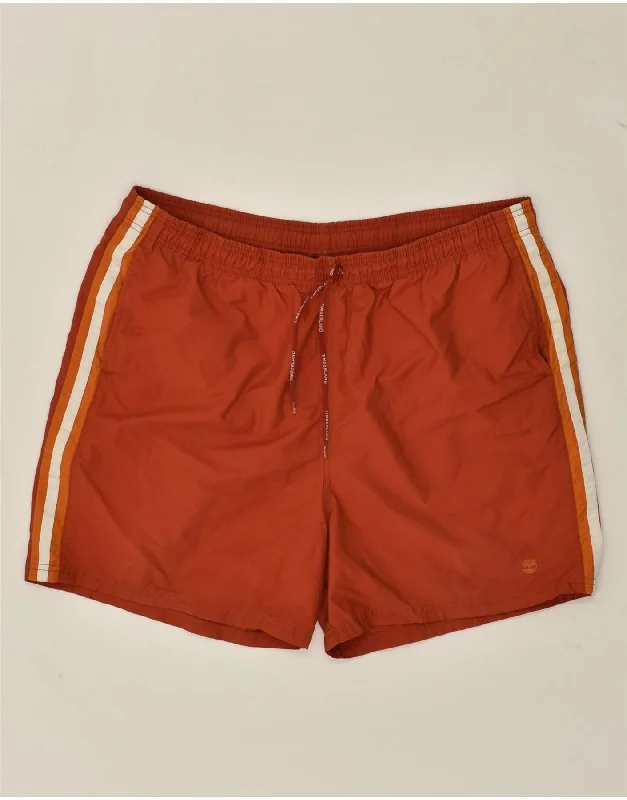 TIMBERLAND Mens Sport Shorts XL Brown Cotton