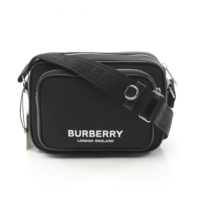 Burberry Nylon Leather Shoulder Bag (Pre-Owned)