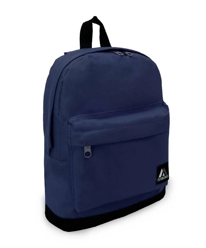 Unisex Compact Backpack In Navy