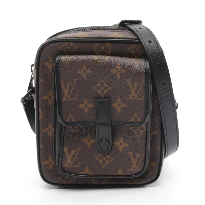 Louis Vuitton  Coated Canvas Leather Shoulder Bag (Pre-Owned)