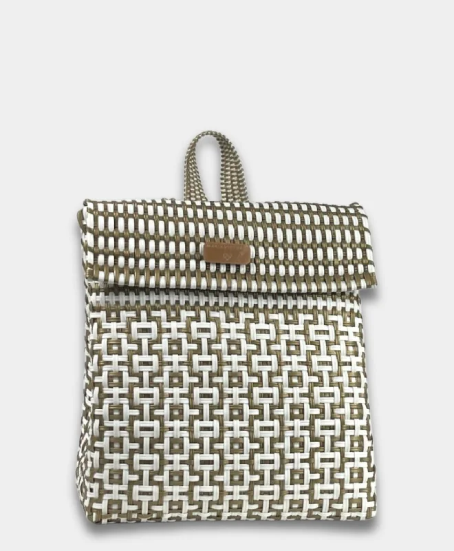 Maria Victoria | Gelato GW BK | Upcycled, Handwoven, Backpack