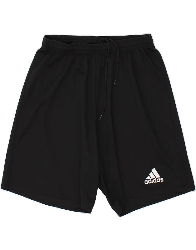 ADIDAS Mens Climalite Graphic Sport Shorts Small Black Polyester