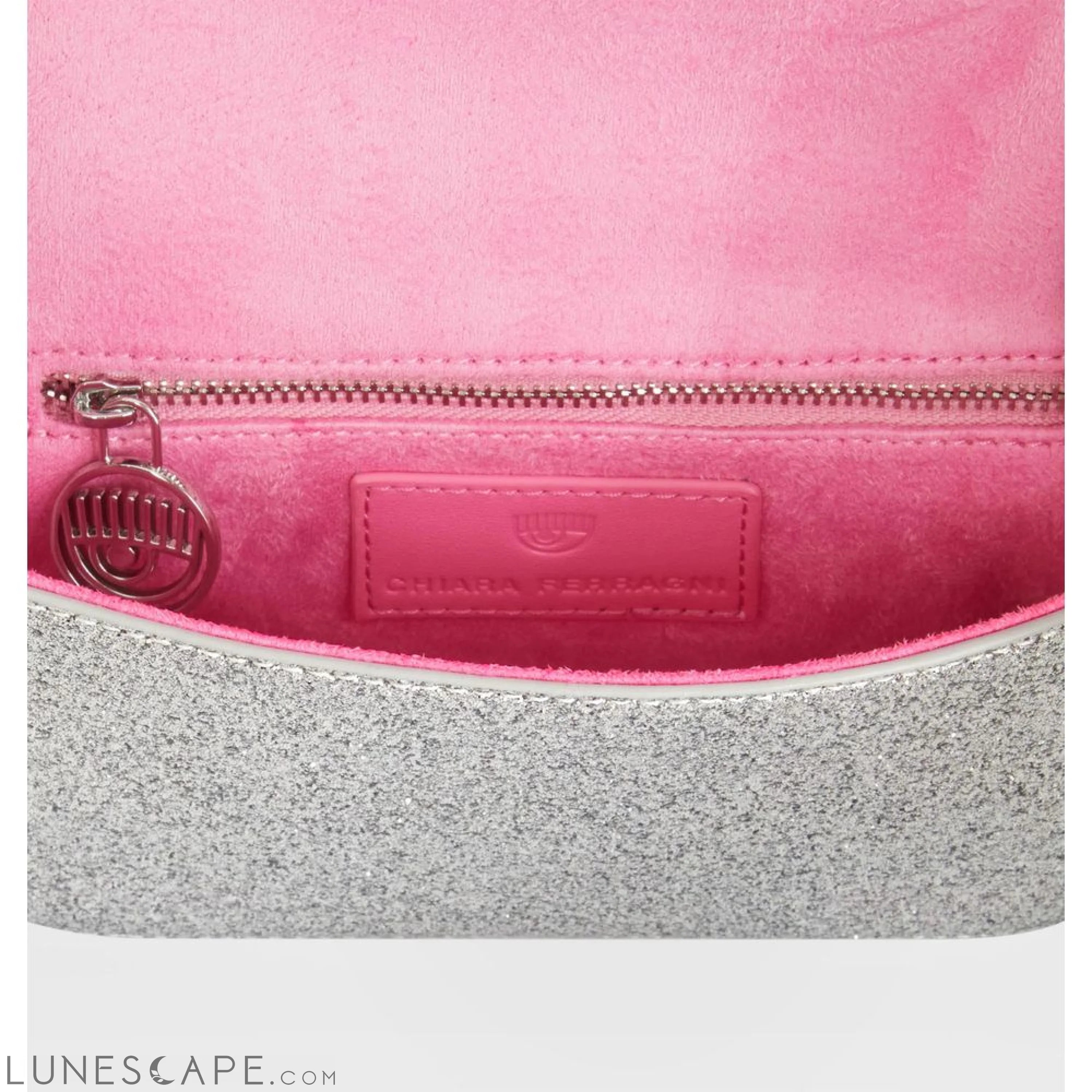 Chiara Ferragni Silver Polyester Women Shoulder Bag