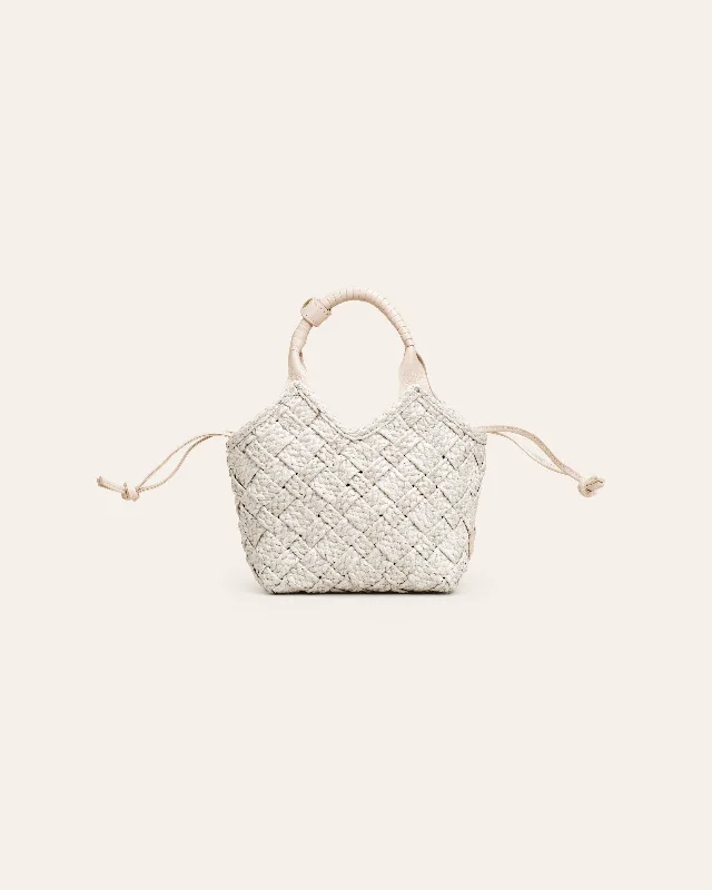 MISU MINI Vanilla Raffia Cross-body bag