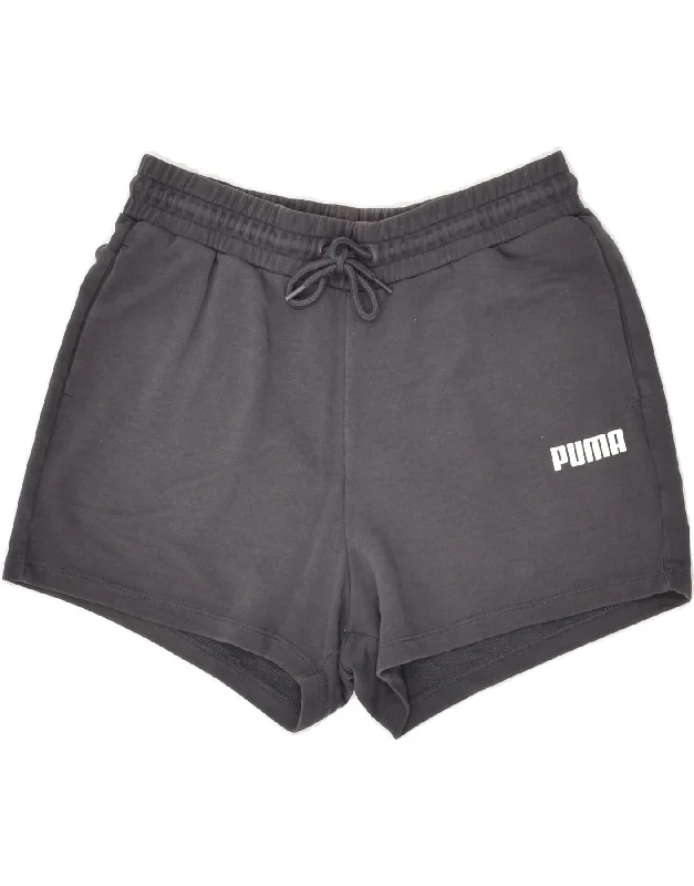 PUMA Mens Graphic Sport Shorts Medium Black
