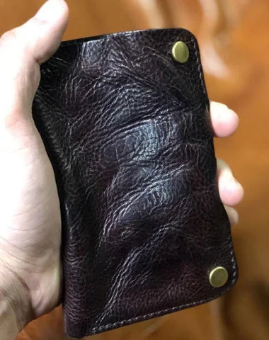 Handmade Genuine Leather Mens Cool Slim Leather billfold Wallet Men Small Wallets Bifold for Men Handmade Genuine Leather Mens Cool Slim Leather billfold Wallet Men Small Wallets Bifold for Men
